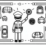coloriage Police pour enfants