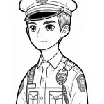coloriage Police a colorier en ligne gratuitement