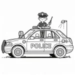 coloriage Police à imprimer pour enfant de 8 ans