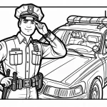 coloriage Police pour bebe a imprimer