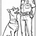 coloriage Police pour enfant gratuit