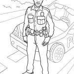coloriage Police pour enfant à imprimer