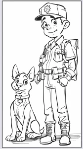 coloriage Police à imprimer gratuitement pdf