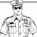 coloriage Police a imprimer gratuitement