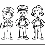 coloriage Police à imprimer a4