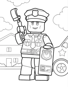 coloriage Police gratuit en ligne