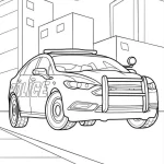 coloriage Police d