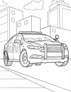 coloriage Police d
