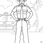 coloriage Police pour enfant à imprimer