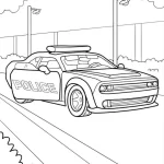 coloriage Police et decoupage a imprimer gratuit
