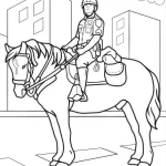 imprimer coloriage Police pour enfant