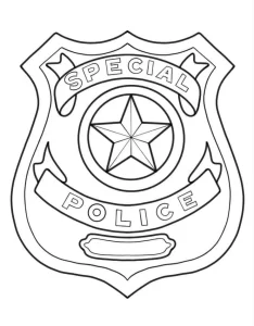 coloriage Police pour enfant de 7 ans
