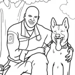 coloriage Police pour bebe a imprimer