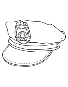 coloriage Police en ligne pour enfant