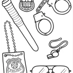 coloriage Police à imprimer pour enfant de 3 ans