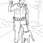 coloriage Police a colorier en ligne gratuitement
