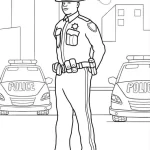 coloriage Police à imprimer pour enfant de 3 ans