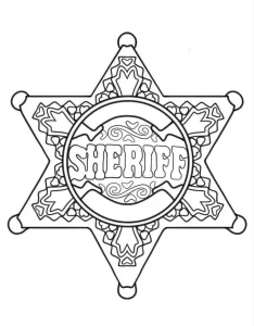 coloriage Police à imprimer