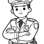 télécharger coloriage Police gratuit