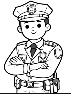 télécharger coloriage Police gratuit