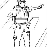 coloriage Police pour enfant de 4 ans