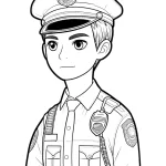 coloriage Police à imprimer gratuit