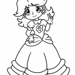 imprimer coloriage Princesse Daisy pour enfant