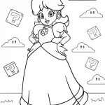 imprimer coloriage Princesse Daisy gratuit