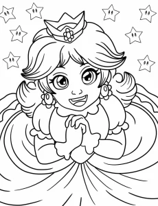 imprimer coloriage Princesse Daisy pour enfant