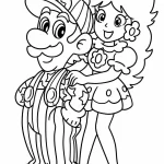 coloriage Princesse Daisy pour enfant de 6 ans