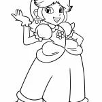 télécharger coloriage Princesse Daisy gratuit