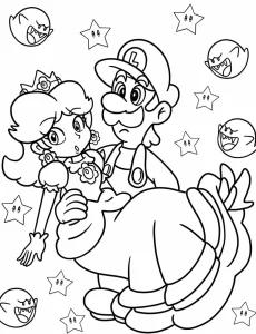 coloriage Princesse Daisy de pour enfants