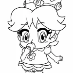 coloriage Princesse Daisy à imprimer pdf gratuit
