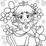 coloriage Princesse Daisy à imprimer
