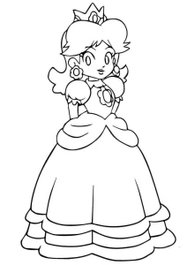 coloriage Princesse Daisy en ligne pour enfant