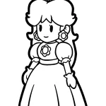 coloriage Princesse Daisy a dessiner en ligne