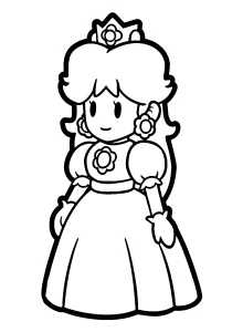 coloriage Princesse Daisy a dessiner en ligne