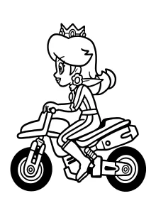 image pour coloriage Princesse Daisy enfant