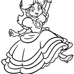 coloriage Princesse Daisy pour enfants