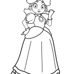 image de coloriage Princesse Daisy pour enfant