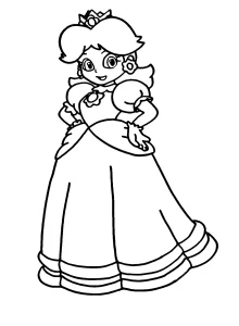 coloriage Princesse Daisy pour enfant gratuit