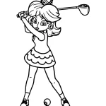 coloriage Princesse Daisy à imprimer gratuitement pdf