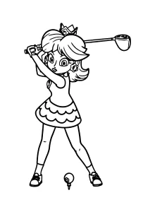 coloriage Princesse Daisy à imprimer gratuitement pdf