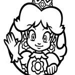 coloriage Princesse Daisy à imprimer pour enfant de 12 ans