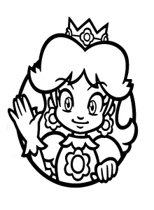 coloriage Princesse Daisy à imprimer pour enfant de 12 ans