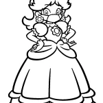coloriage Princesse Daisy pour enfant à imprimer