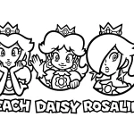 coloriage Princesse Daisy à imprimer pour enfant de 8 ans