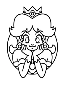 coloriage Princesse Daisy et dessin a imprimer