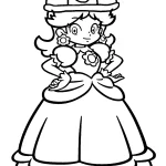 a imprimer coloriage Princesse Daisy gratuit