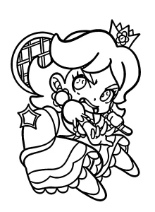 coloriage Princesse Daisy pour enfant